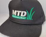 MTD Yard Machine Lawnmower Snapback Hat Rope Farmer Adjustable Black YOU... - $11.87