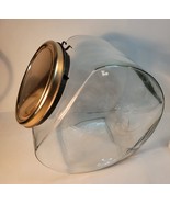 Large Glass Tilted Candy Jar with Lid - $65.00
