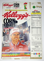 1996 Empty Kellogg&#39;s Corn Flakes Jeff Gordon NASCAR 18OZ Cereal Box SKU ... - £14.93 GBP