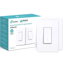 Kasa Smart 3 Way Switch HS210 KIT, Needs Neutral Wire, 2.4GHz Wi-Fi Light Switch - £44.63 GBP