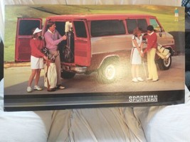  Car Dealer Showroom Sign/Poster Chevy Sportvan 32 x 18 heavy poster board  - £59.34 GBP