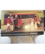  Car Dealer Showroom Sign/Poster Chevy Sportvan 32 x 18 heavy poster board  - £58.25 GBP
