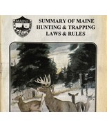 Maine 1999 Hunting &amp; Trapping Laws Rules Vintage 1st Printing Booklet #2... - $27.27 CAD