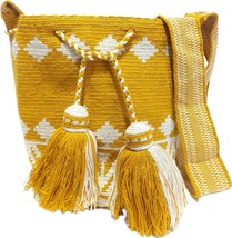 Handmade Wayuu Crochet Tote Bag, Woven Mochila, Colombian Tribal Bag, Be... - $96.04