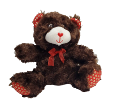 Greenbrier International Teddy Bear Stuffed Animal Plush Toy 7&quot; Brown Fuzzy - £14.94 GBP