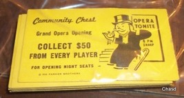 Monopoly Cards- Community Chest - $5.75