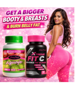 Fit C Xtreme + Aguaje Pills – Boost Curves, Burn Belly Fat, Detox &amp; Bala... - $59.90