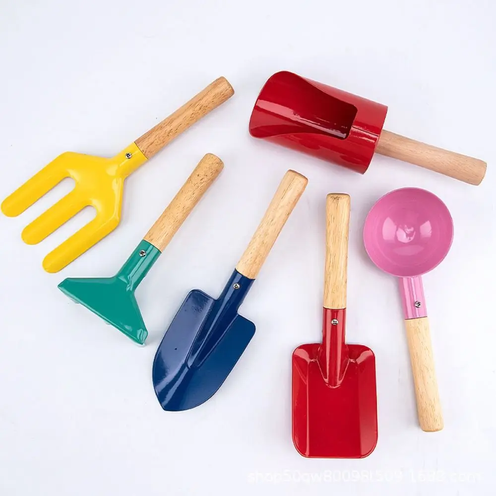 Mini Digging Sand Spade Scoop Barrel Fork Kids Garden Tool Rake Trowel Gardening - £8.73 GBP+