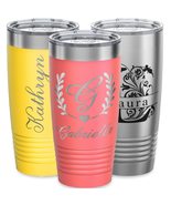 Personalized Tumbler for Men, Vacuum Insulated 20 oz Travel Coffee Mugs,... - £22.74 GBP