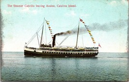 The Steamer Cabrillo Leaving Avalon Catalina Island CA Postcard PC136 - £3.99 GBP