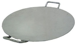 Stainless Steel Round Pav Bhaji Tawa 18&quot; Inch Commercial Purpose Faster ... - £155.48 GBP