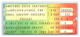 Neil Jeune Concert Ticket Stub Février 10 1983 - £40.16 GBP