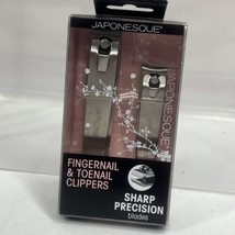 Japonesque Fingernail &amp; Toenail Clippers Stainless Steel Precision Contour Gift - £4.22 GBP