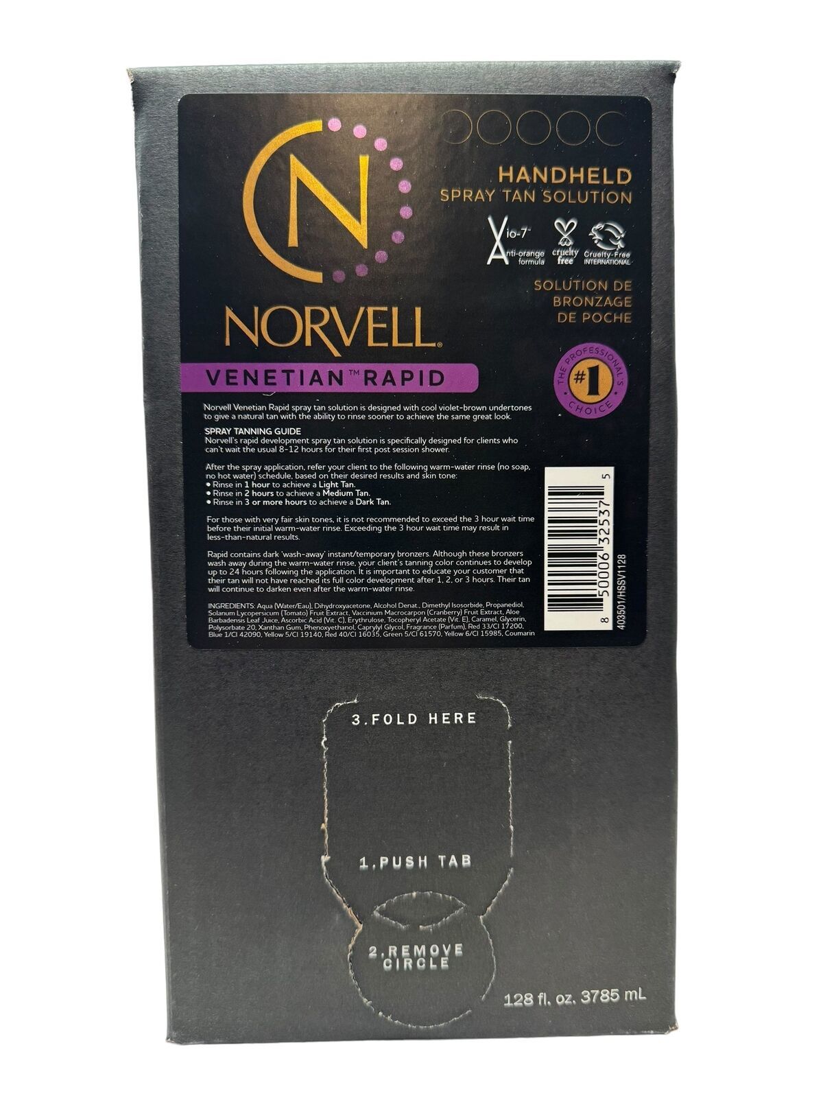 Norvell Venetian ONE - One Hour Rapid Sunless Solution Gallon / 128 Oz