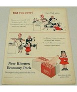 1956 Print Ad Kleenex Facial Tissues Little LuLu Cartoon - £10.94 GBP