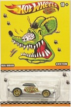 White &#39;67 Camaro Custom Hot Wheels Rat Fink Series  w/ Real Riders - £95.03 GBP