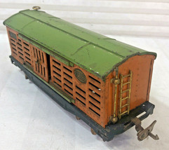 Prewar Lionel No. 813 Cattle Car – Orange w/ Green Roof - O Gauge - £70.51 GBP