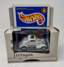 Vintage Hot Wheels Lexmark Printers White 3 Window &#39;34 Ford With Real Riders - £7.03 GBP