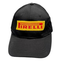 Vintage Pirelli Tires Baseball Cap Black Cotton Hook Loop Closure Hat - £26.02 GBP