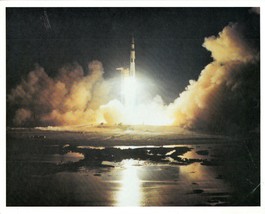 December 7, 1972 Apollo 17/ Saturn V Liftoff Color 8&quot; X 10&quot; Nasa Lithograph - £7.05 GBP