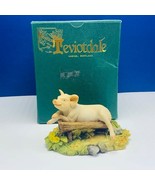 Teviotdale pig figurine Hawick Scotland Tom Mackie signed piglet hog NIB... - £73.96 GBP