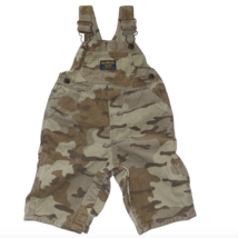 Boys OshKosh Camouflage Overalls Size 6 Months Corduroy Camo Carpenter Pants - $21.99