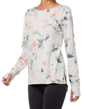 allbrand365 designer Womens Floral Print V Back Top Size XX-Large Color Gray - £45.31 GBP