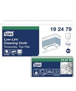 Tork Low-Lint Disposable Cleaning Cloth Turquoise W4 Interfold, 5 x 100 ... - $254.99