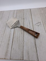 Vintage Stainless Steel Cheese Slicer Planer Plane Brown Handle 6 3/4&quot; H... - $12.95