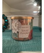 Yankee Candle Medium 14.5oz  Spiced Pumpkin ~ 3~Wick Jar brand new never... - €16,15 EUR