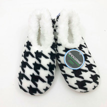 Snoozies Women&#39;s Slippers Positive Negative Elegance Houndstooth Med 7/8 - £10.17 GBP