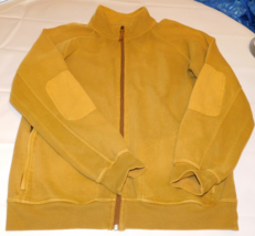 Cabela&#39;s Zip Up Jacket Long Sleeve Size L large Mustard Yellow Pre-owned - £16.45 GBP