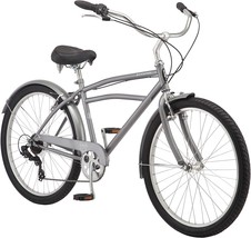 Schwinn Huron Adult Beach Cruiser Bike, Featuring 17-Inch/Medium Steel, Grey - $596.99