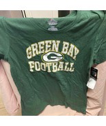 Majestic Green Bay Packers Top  Graphic Tee NFL Team Apparel Green  Size... - £13.95 GBP