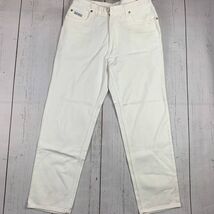 Judy Fashion 13 High Rise White Straight Junior Cut Jeans Pants Women 30x26 - $9.79 CAD