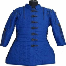 Medieval-Gambeson-thick-padded-coat-Aketon-vest-Jacket-Armor-Halloween-G... - £57.96 GBP+