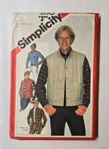 Simplicity 5350 Sewing Pattern Mens Shirt &amp; Quilted Vest Chest Size 40 U... - £7.05 GBP