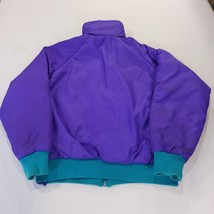 Columbia SL5750 Women’s Large Teal/Purple Reversible Nylon Insulated Ski Jacket image 14