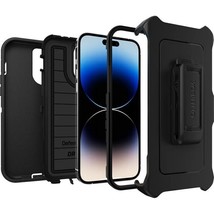 Otterbox Defender Series Pro Case With Holster For iPhone 14 pro Black Wob - £27.79 GBP