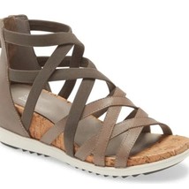 Eileen Fisher Verge Strappy Wedge Sandals Cork Comfort Neutral Size 9.5 Women&#39;s - £48.56 GBP