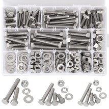 Hakkin 240-Piece Hex Bolt And Nut Set With Storage Case, Stainless Steel... - $638.49 MXN