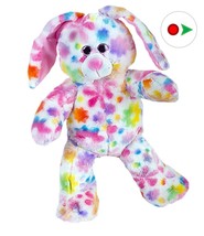 Record Your Own Plush 16 inch Rainbow Bunny - Ready To Love In A Few Easy Steps - £19.77 GBP