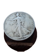 ½ Half Dollar Walking Liberty Silver Coin 1944 S San Francisco Mint 50C KM#142 - £12.61 GBP