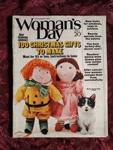WOMANs DAY magazine November 1968 Christmas Gifts To Make Will Stanton - £12.94 GBP