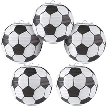 10 Inch Soccer Paper Lanterns Sports Soccer Themed Birthday Party Decorations Su - £14.41 GBP