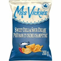 6 Bags Miss Vickie&#39;s Sweet Chili &amp; Sour Cream Potato Chips 200g Each-Fre... - £44.74 GBP