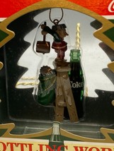 COCA COLA ORNAMENT ELF ON LADDER WITH COKE BOTTLE - £6.57 GBP