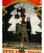 COCA COLA ORNAMENT ELF ON LADDER WITH COKE BOTTLE - £6.62 GBP