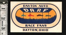 Dayton Auto Race Fans Club Decal 1970&#39;s-Dayton OH-Size is about 5 1/4 x 3-Unu... - £30.04 GBP