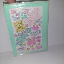 SUPER RARE 1983 Sandylion Activity Vintage Stickers GREETING CARD Dress ... - £50.48 GBP